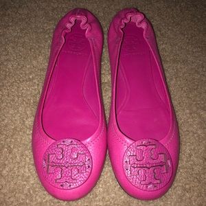 Tory Burch Minnie Flat - Dark Azalea